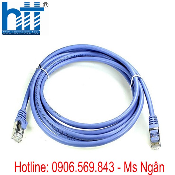 Dây nhảy Dintek cáp mạng UTP, CAT6, RJ45-RJ45 màu xanh