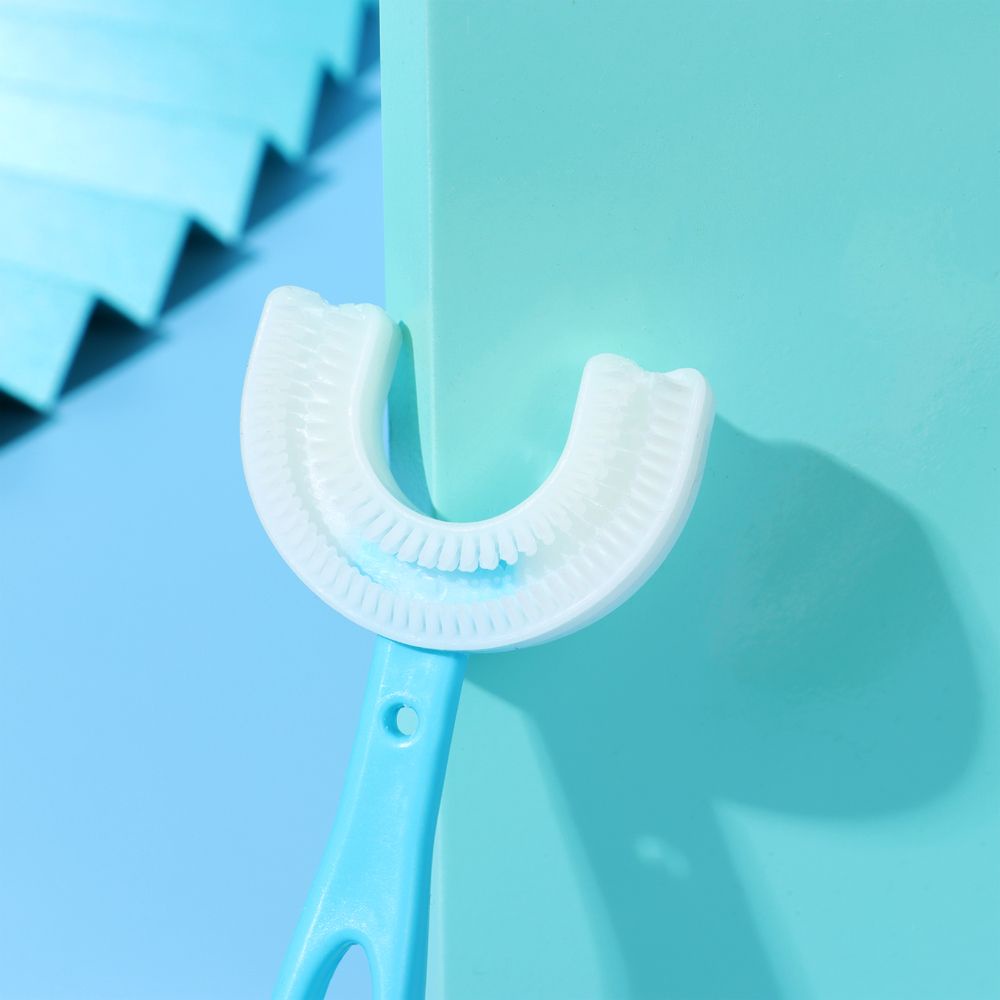 [Hàng mới về] Bàn chải đánh răng silicon mini hình chữ U tiện dụng cho bé 2-12 tuổi