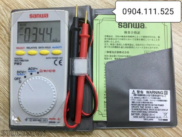 Đồng hồ vạn năng chỉ thị số Sanwa PM3
