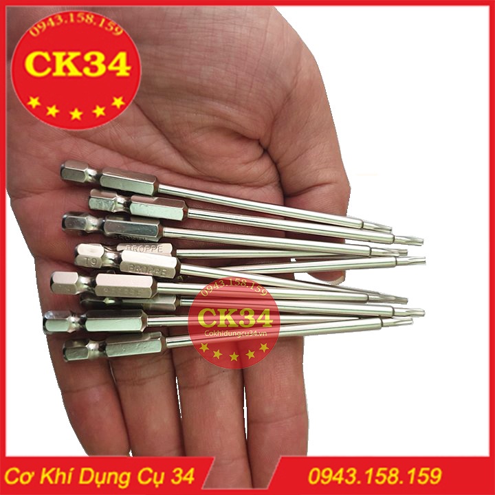 Hoa thị có lỗ, Lục giác bông T9 dài 100mm BROPPE