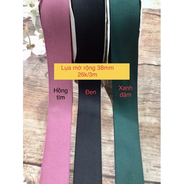 3m ruy băng lụa mờ rộng 38mm
