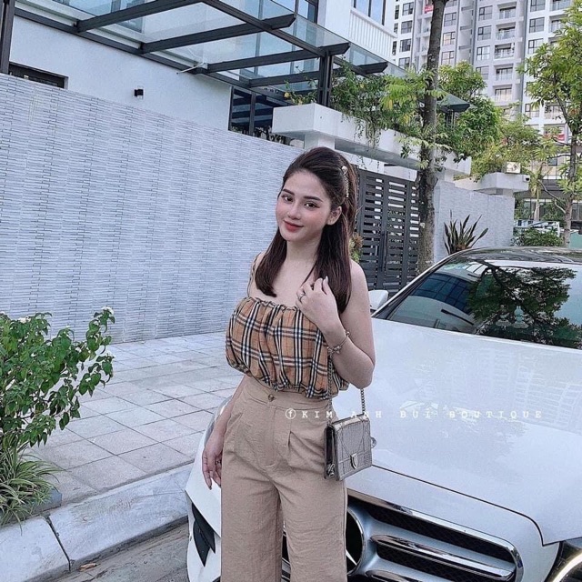 SET ÁO 2 DÂY KẺ BBR MIX QUẦN ỐNG SUÔNG | BigBuy360 - bigbuy360.vn