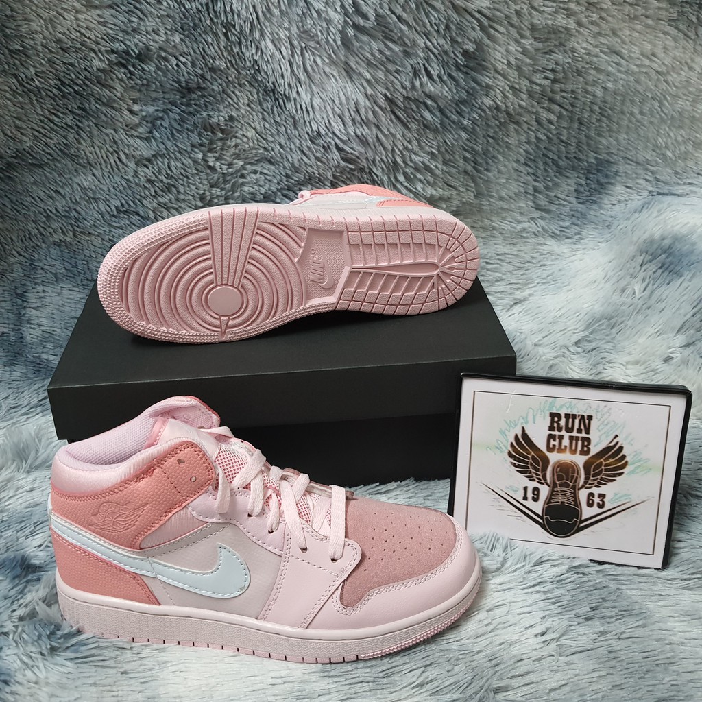 [Ảnh thật + VIDEO] giầy thể thao Air Jordan 1 Mid "Digital Pink" hồng cổ cao  thời trang nữ | BigBuy360 - bigbuy360.vn