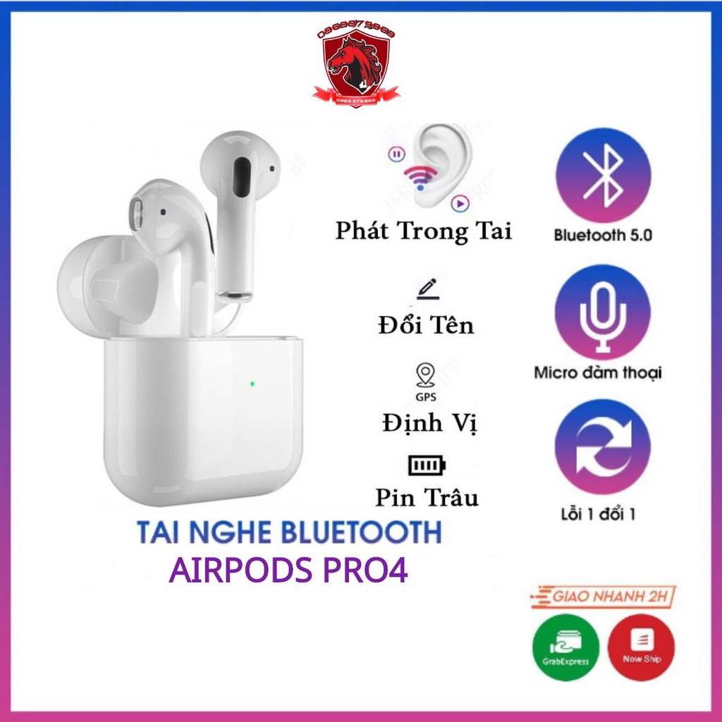 Tai nghe Airpod Pro 4 Phiên Bản Bluetooth 5.0 Phiên Bản Nâng Cấp Giới hạn PB 2021
