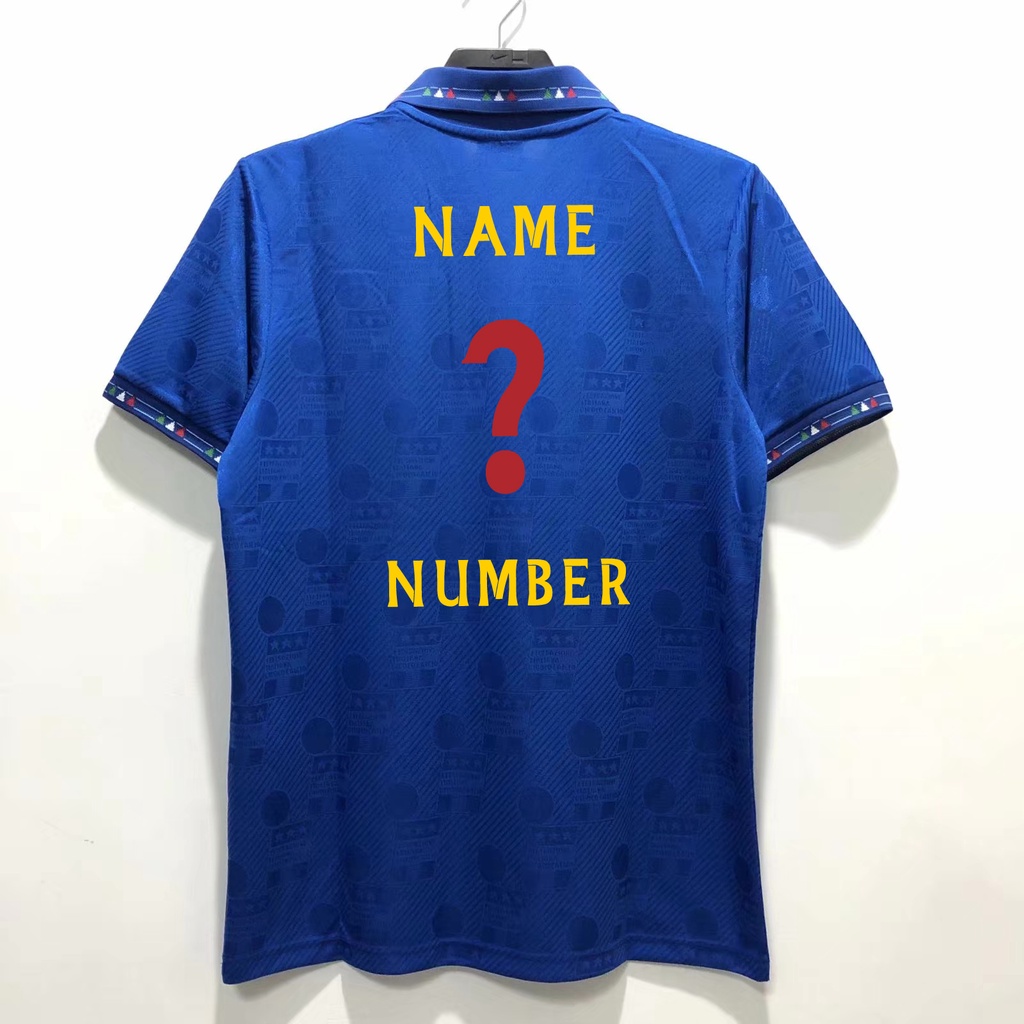 Áo Thun Bóng Đá Đội Tuyển Ý 1994-1996 s-2xl