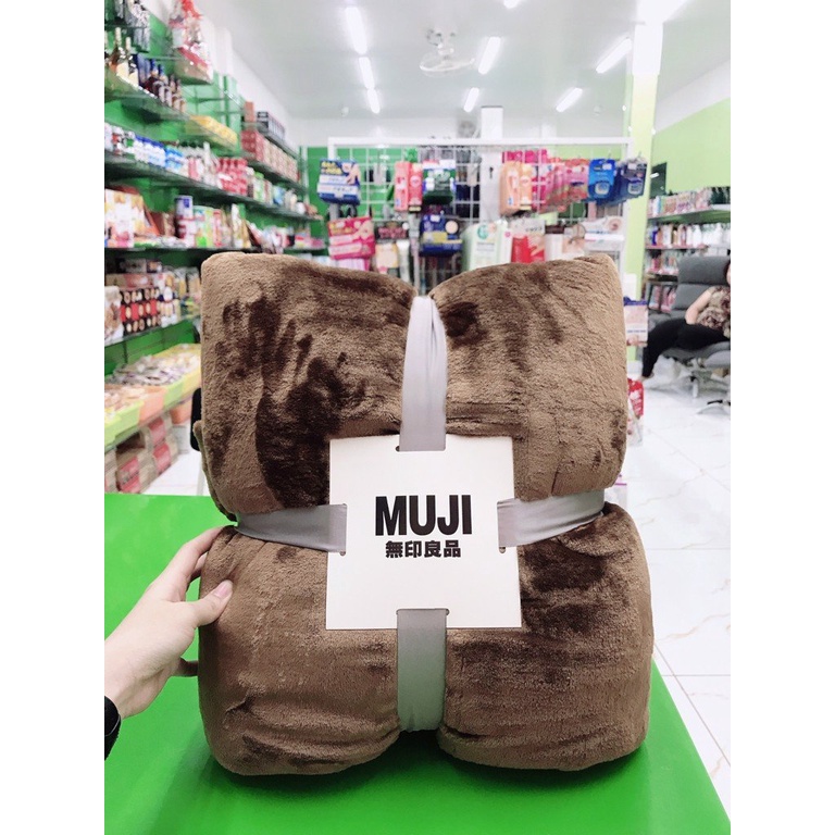 Chăn lông tuyết Muji siêu mềm mịn - Chăn lông Muji tuyết nhung cao cấp