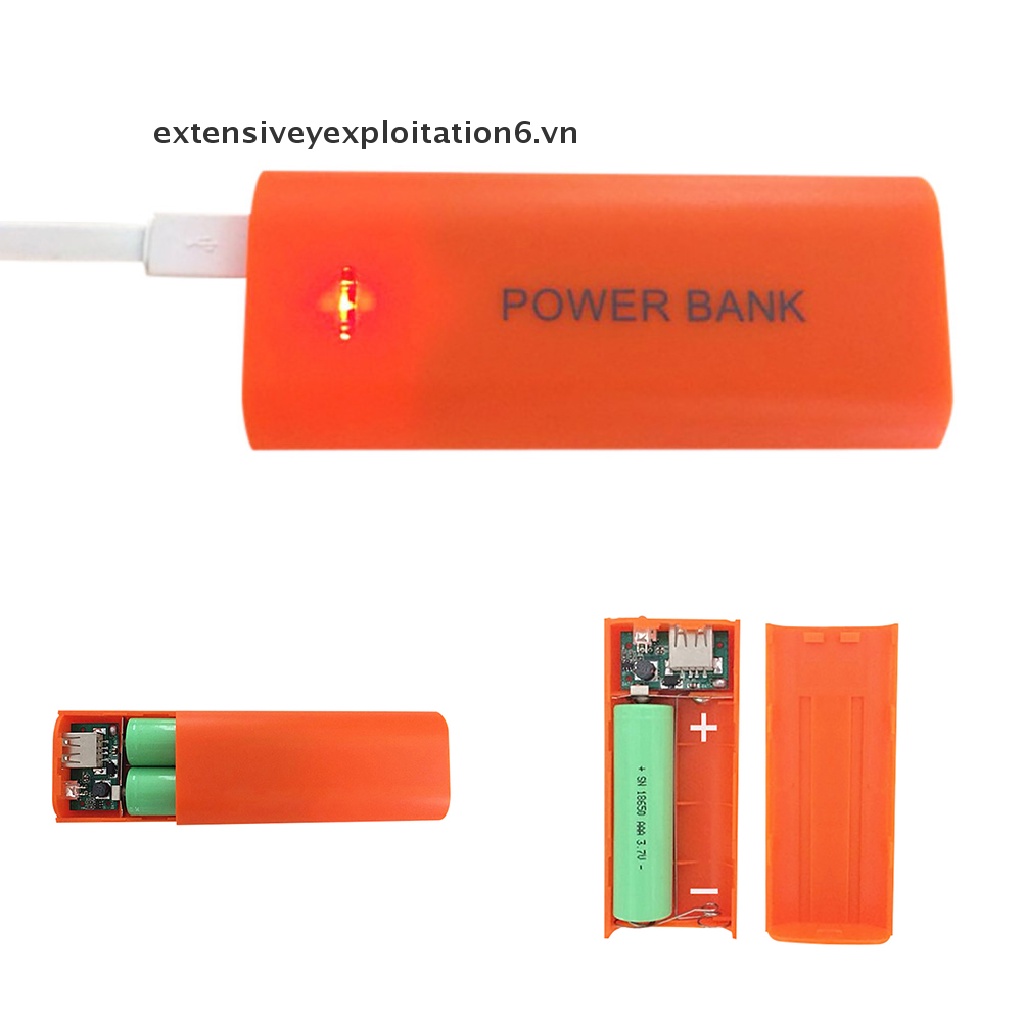 Vỏ đựng pin sạc dự phòng 2X 18650 DIY 5600mAh / E6VN / 5V