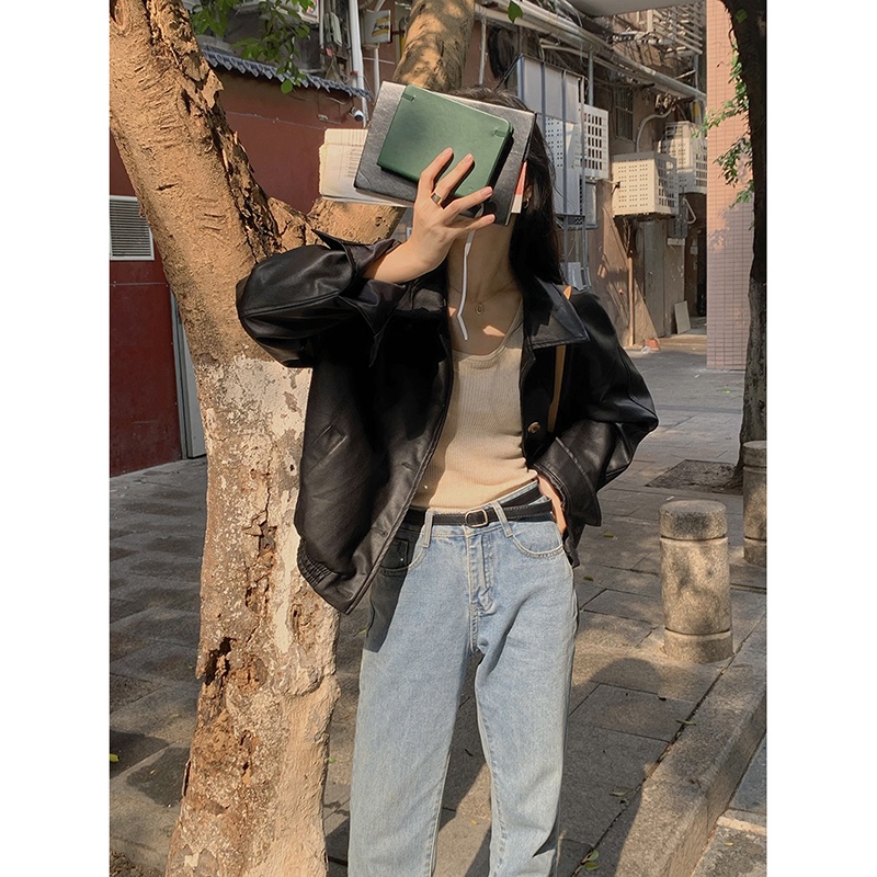 |AK47| Áo khoác da phong cách retro thời thượng