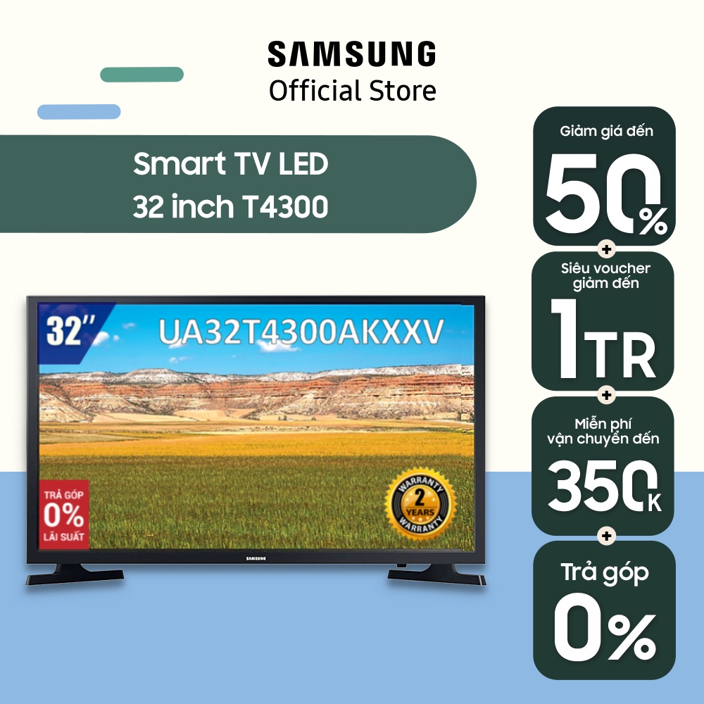 Smart Tivi LED SAMSUNG 32 Inch UA32T4300AKXXV - Miễn phí lắp đặt