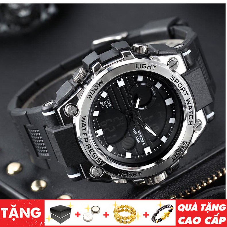 Đồng hồ thể thao Nam SANDA chống nước, cực bền, kiểu dáng thời trang phong cách, mạnh mẽ, cá tính