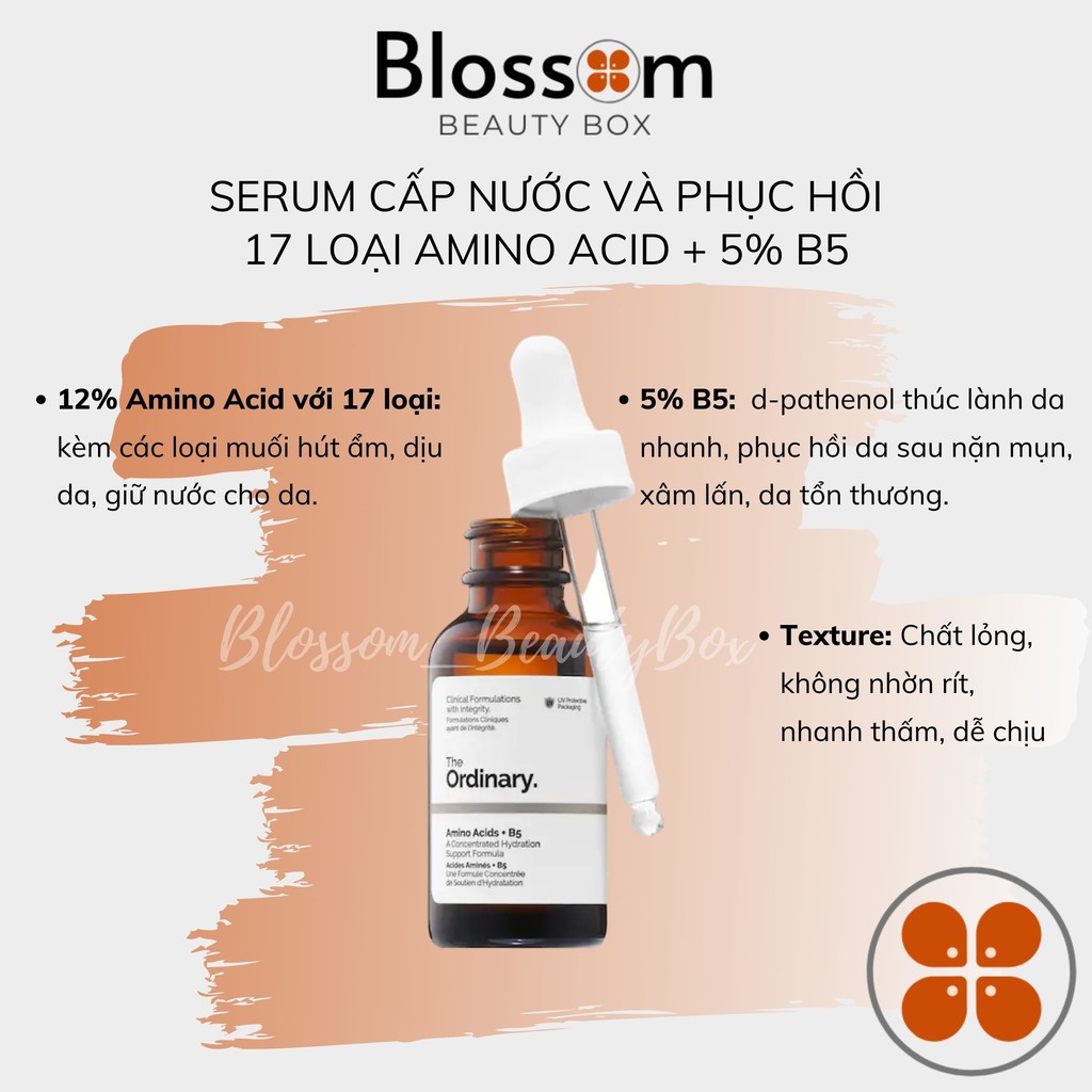 Tinh Chất Cấp Ẩm và Phục Hồi Da Amino Acids + B5 The Ordinary 30ML