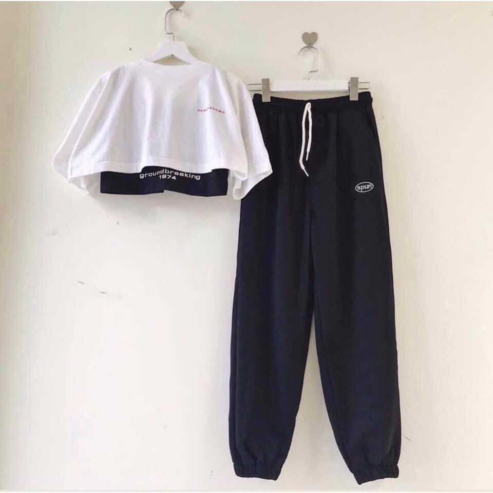 Áo croptop nữ chất thun co giãn phong cách trẻ trung năng động Xưởng Sỉ Nguyễn Hoa