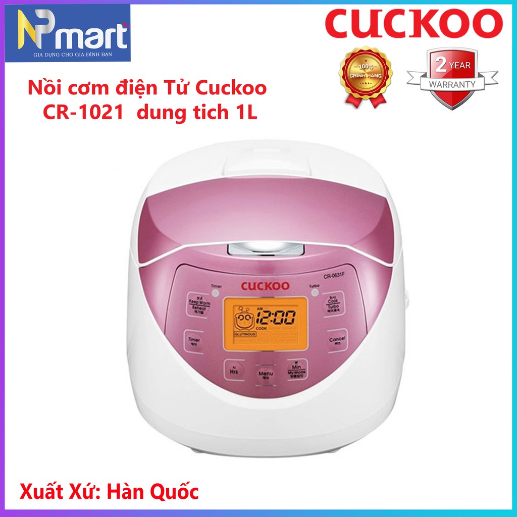 NỒI CƠM ĐIỆN TỬ 1 LÍT CUCKOO CR-0631F