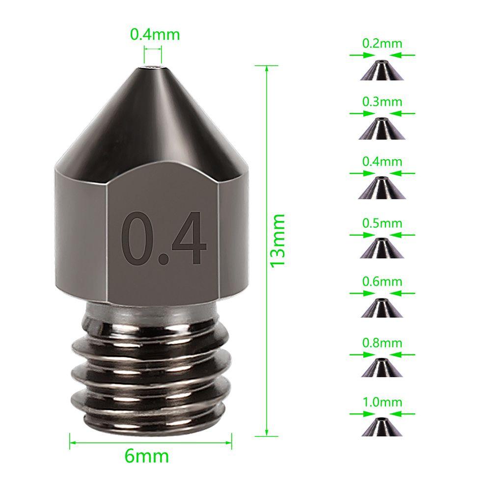 BORAG Phụ Tùng Vòi Phun Bền Bỉ Dành Cho Máy In 3D Ender-3 CR-10 MK8 Ender-3 CR-10