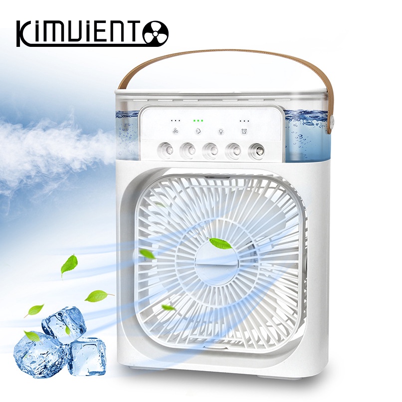 Quạt Điều Hòa Làm Mát Mini 3 Chế Độ Gió Có Đèn LED 7 Màu 1/2/3 Giờ