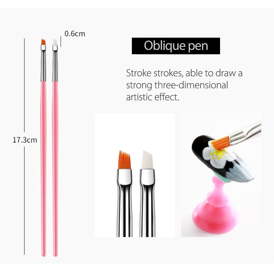 Set 15 cọ vẽ trang trí làm đẹp cho móng tay thiết kế tiện dụng