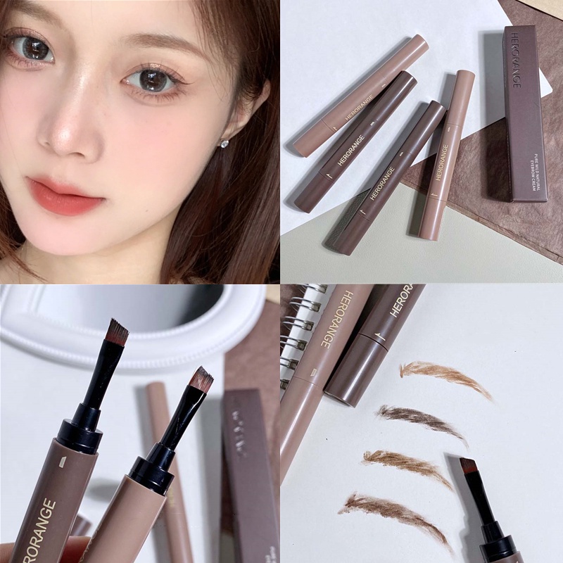 Kem Nhuộm Lông Mày HERORANGE Không Nhòe Chống Thấm Nước Lâu Trôi Không Phai Màu