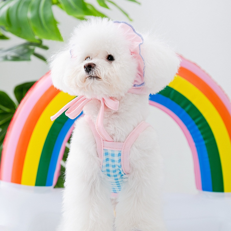 Bộ đồ bơi liền thân HIPIDOG kèm mũ bơi cao cấp cho thú cưng size S-XL