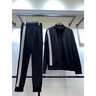 Bộ quần áo thể thao Nam,bộ đồ thể thao ,bộ Adidas Nam kẻ sọc,kéo khoá Hot Trend 2022
