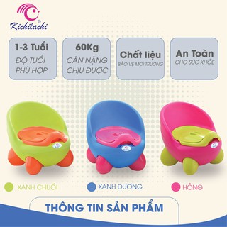 Bô ghế ngồi vệ sinh cho bé Kichilachi cao cấp, chống trơn trượt