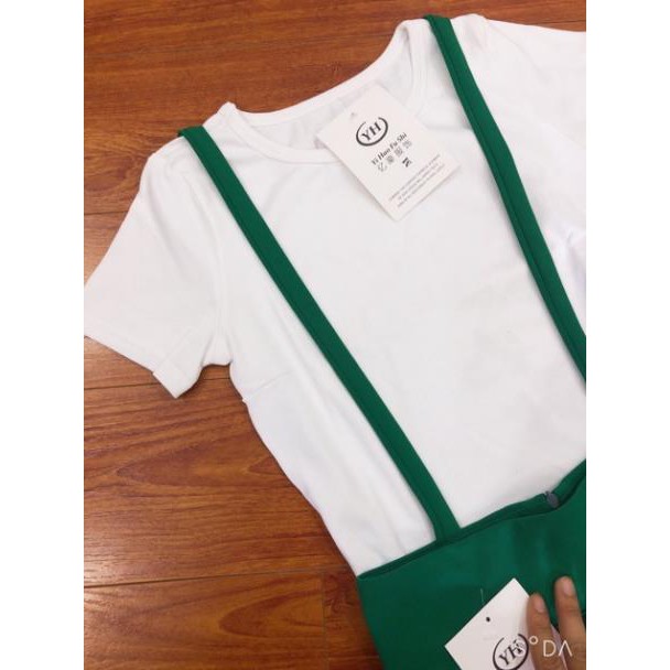 set yếm ống rộng kèm áo dễ thương | BigBuy360 - bigbuy360.vn