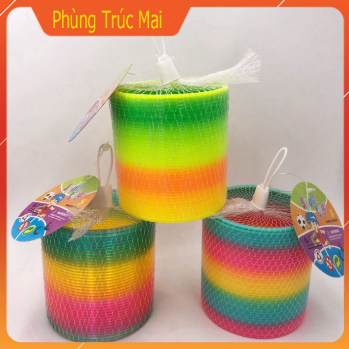 Đồ Chơi Lò Xo Ma Thuật Màu Cầu Vồng Cho Bé , Đồ chơi cho bé