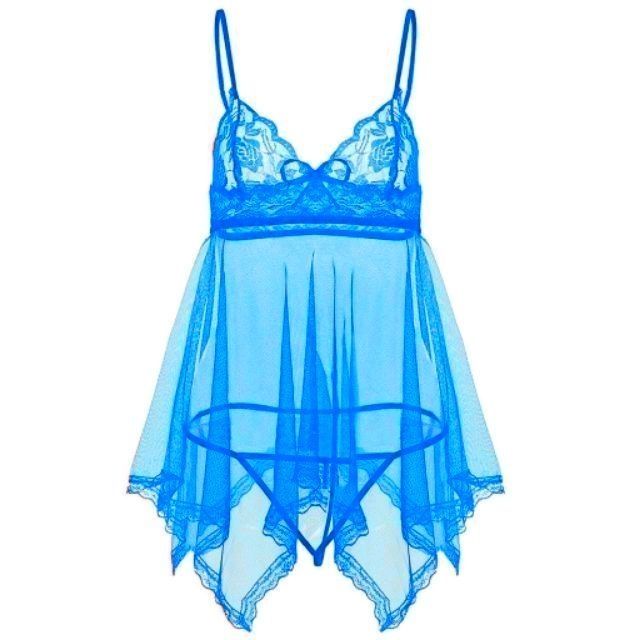 (Có ảnh thật) Váy ngủ Xuyên thấu 001 Vô cùng Sexy + Tặng kèm quần chip