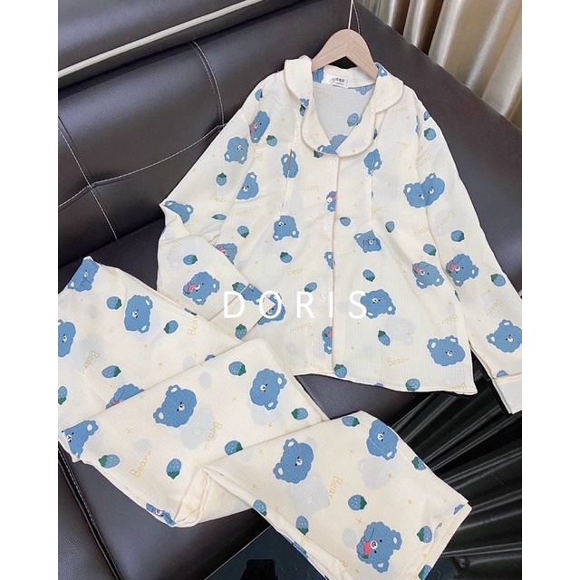 BỘ BẦU  PIJAMA MẶC BẦU VÀ SAU SINH XỐP MỀM CÓ KHOÁ TI TIỆN LỢI CHO MẸ