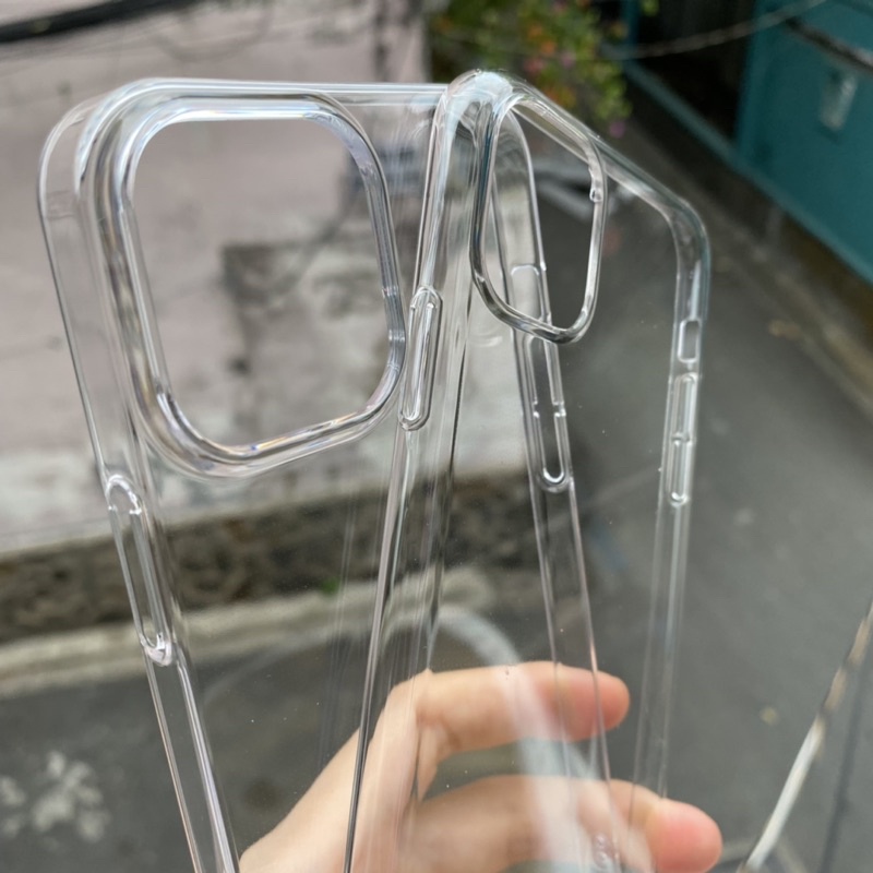 Ốp lưng CỨNG SIÊU TRONG có gờ bảo vệ camera dành cho iphone từ 11 đến ip 13PROMAX chính hãng X&M