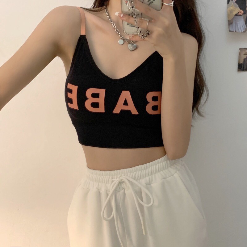 Áo Bra Babe Hàn Quốc, Dáng Basic, Mix Đồ Cực Xinh