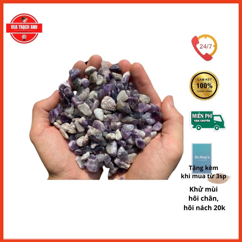 1Kg Đá Vụn Phong Thủy Màu Tím⚡FREESHIP⚡ Hàng VIP, Giá Gốc, Rải Nền Nhà, Chơi Hồ Cá, Chậu Kiểng, Lọc Nước,...