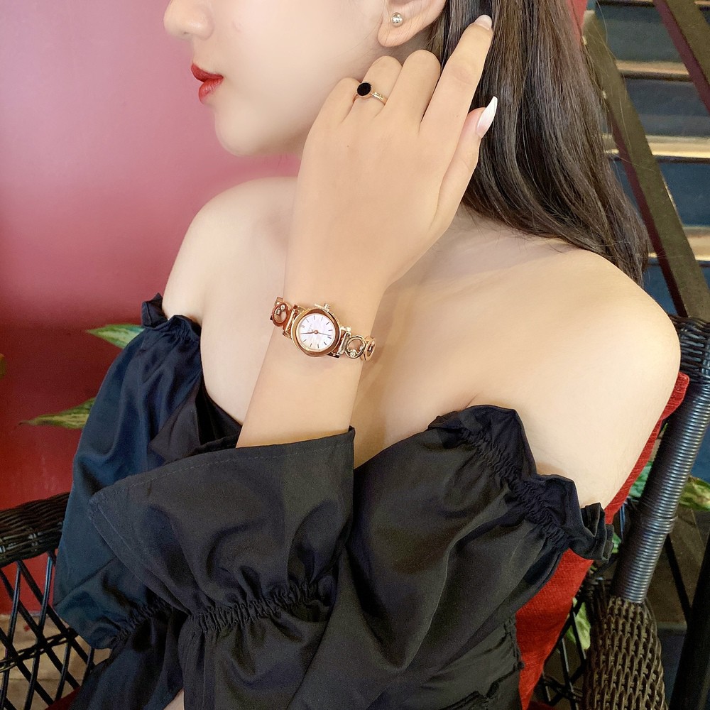 Đồng hồ nữ JS-056 Julius Hàn Quốc kính sapphire dây thép