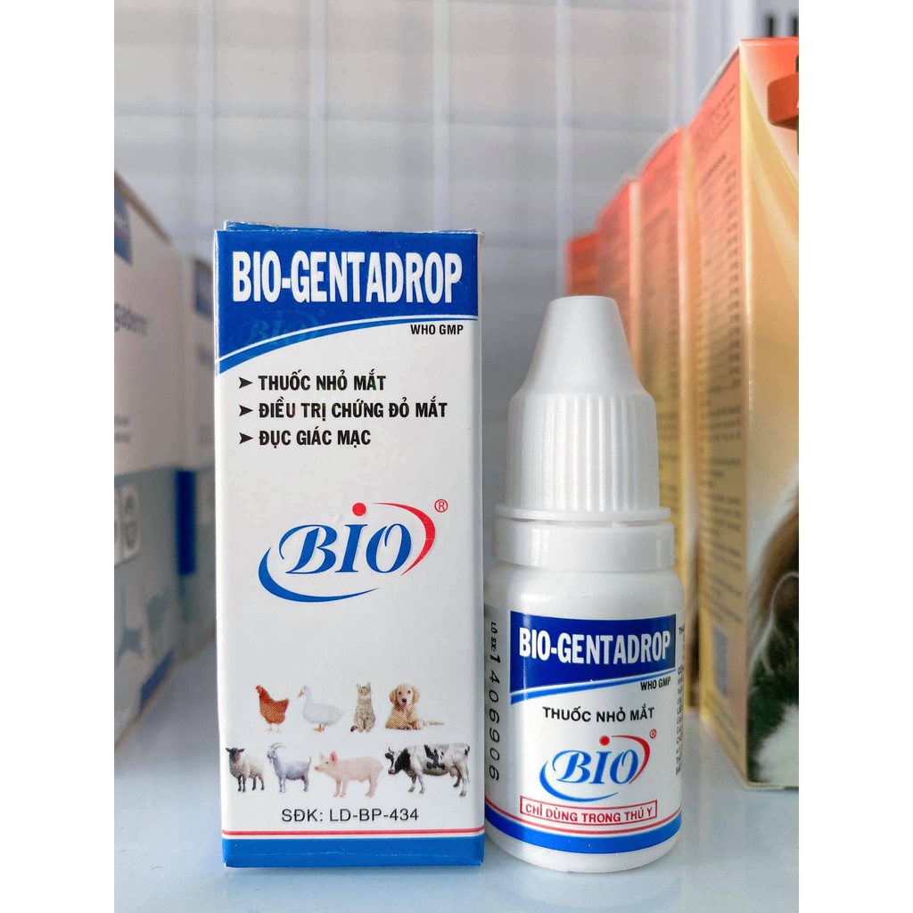 Nước Nhỏ Mắt Cho Chó Mèo Bio-Gentadrop