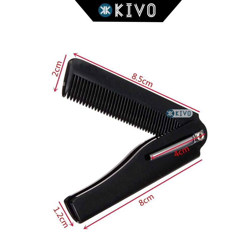 Lược Gấp Bỏ Túi Xếp Gọn Tiện Dụng Cho Nam Nữ Màu Đen  Kivo