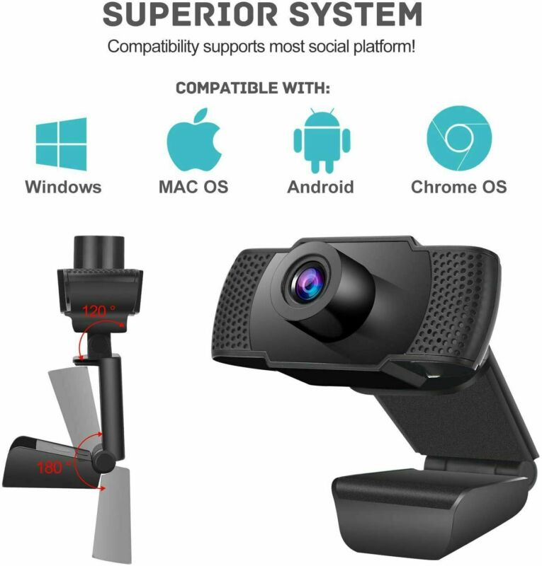 Webcam Mini Full Hd Cổng Usb Cho Máy Tính 1080p | BigBuy360 - bigbuy360.vn
