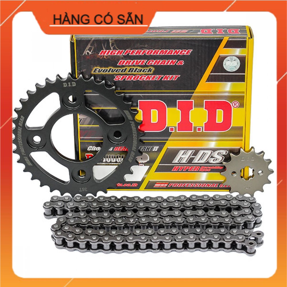 Nhông Sên Dĩa DID HDS 10 ly Honda Wave RS CN/Sym Angel/Sym Galaxy Thái Lan nhập khẩu chính hãng