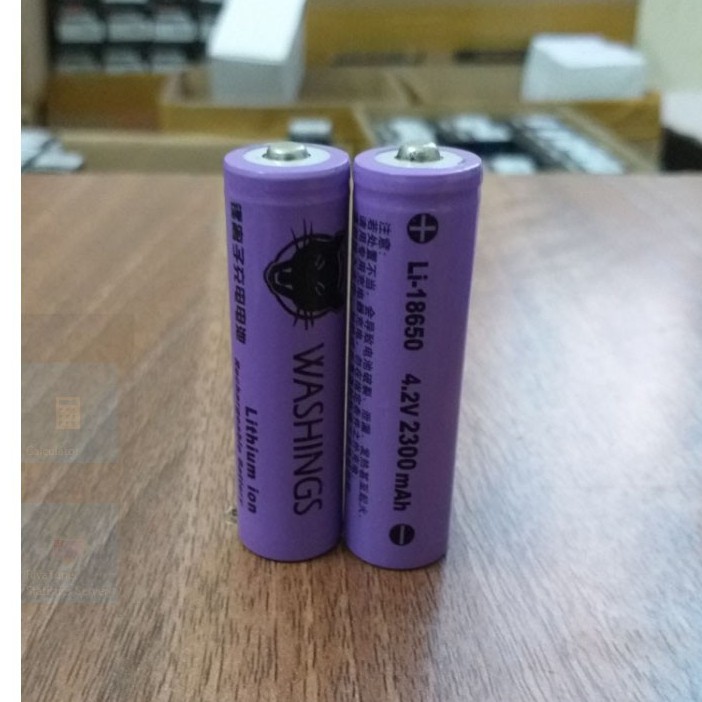 PIN SẠC LITHIUM ION 18650 4.2V (2300mAh ) WASHINGS, Pin sạc 4.2V, Pin Washings