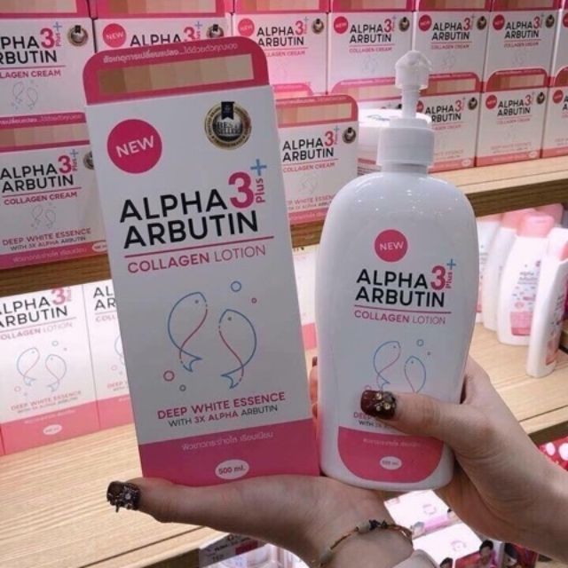 Lotion dưỡng trắng alpha arbutin collagen 500ml