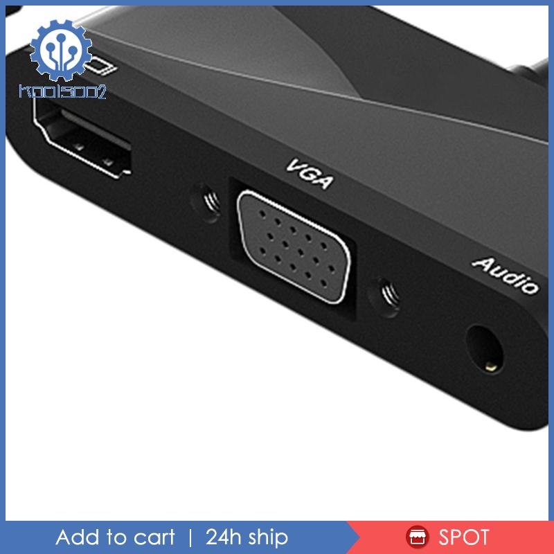 Đầu Chuyển Đổi USB 3.0 Sang HDMI VGA 1080P Koolsoo2 Chuyên Dụng Cho Laptop PC