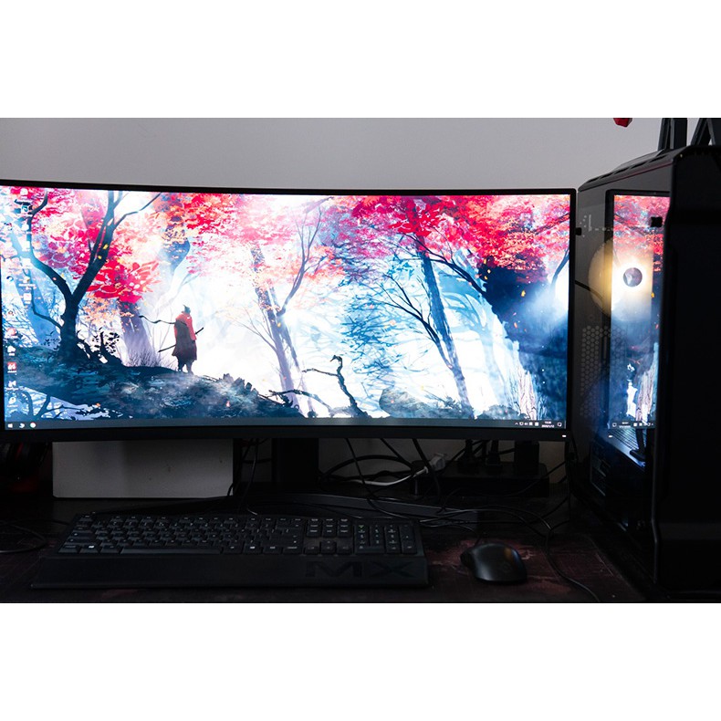 Màn hình gaming  144hz Xiaomi hiển thị 34 inch quasi 4K cong 144Hz chơi game 21: 9 mới 100%