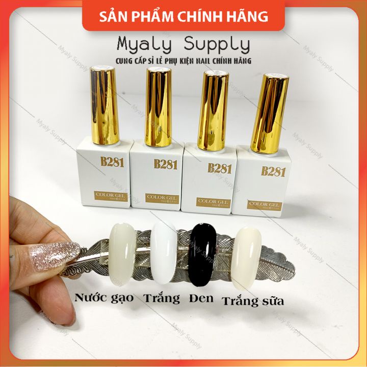 Sơn Gel Trắng Trắng Sữa Đen Nước Gạo Trắng Đục