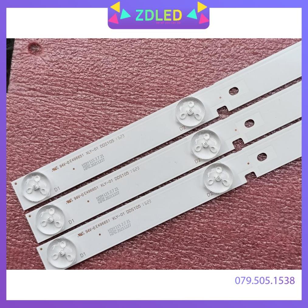 THANH LED TIVI  SHARP 40LE265 40LE275 A-HWCQ40D675 HÀNG MỚI 100%, THANH 4 THANH, MỖI THANH 9 BÓNG 3V, DÀI 74,2cm