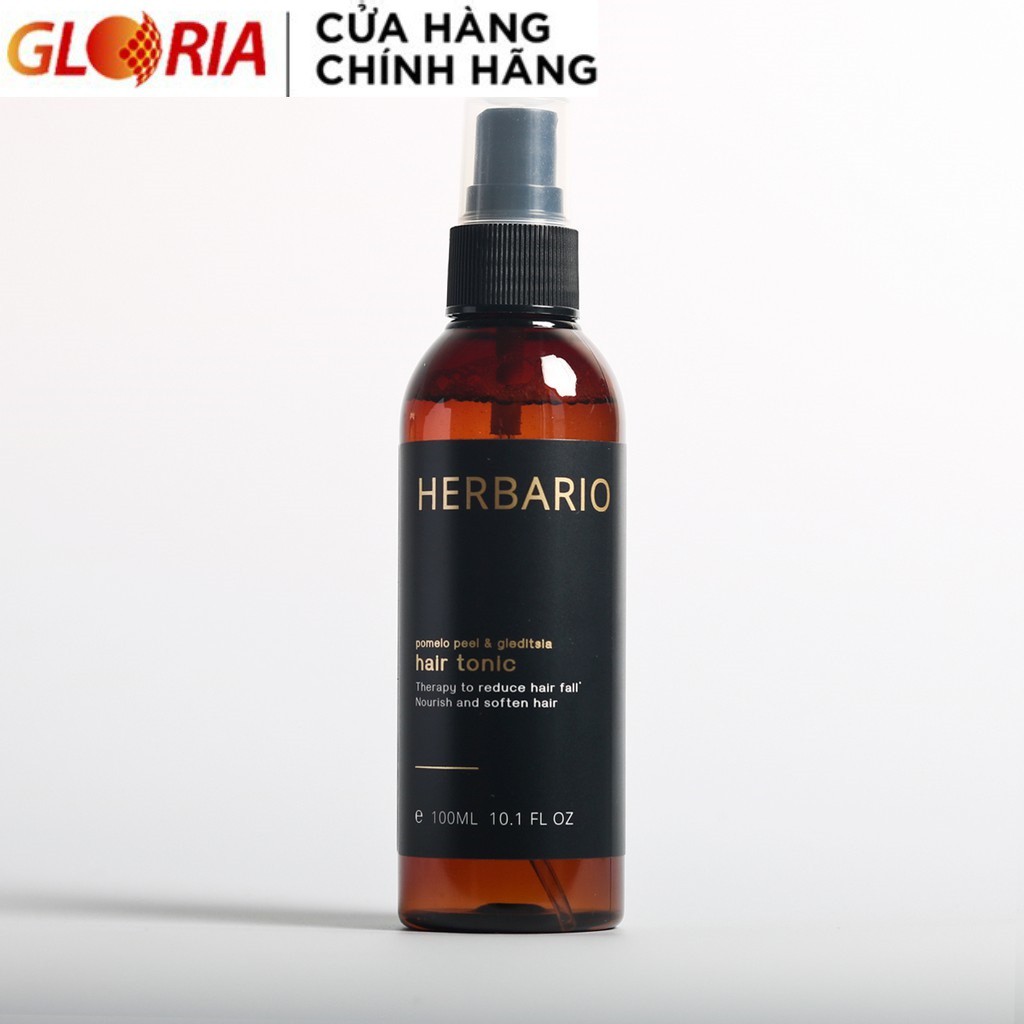 Tinh dầu dưỡng tóc vỏ bưởi và bồ kết Herbario 100ml giảm rụng tóc, khích mọc tóc nhanh
