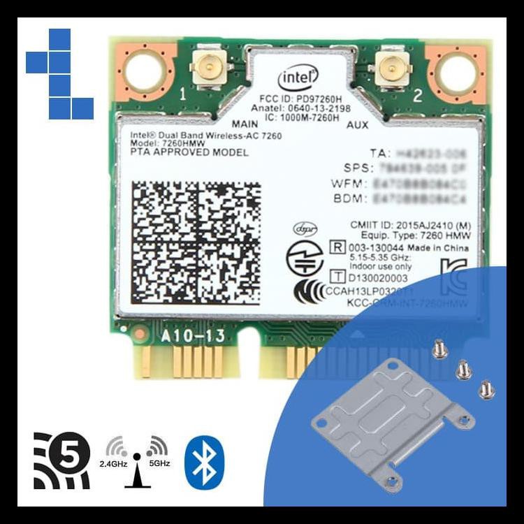 Card Wifi Intel Dual Band Không Dây 7260 Cho Laptop, Nuc & Mini Pc - Thẻ Only