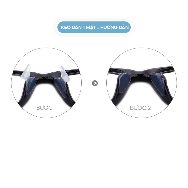 Đệm mũi silicon dán chống trượt nâng cao kính loại kẹp chắc chắn LILYEYEYWEAR
