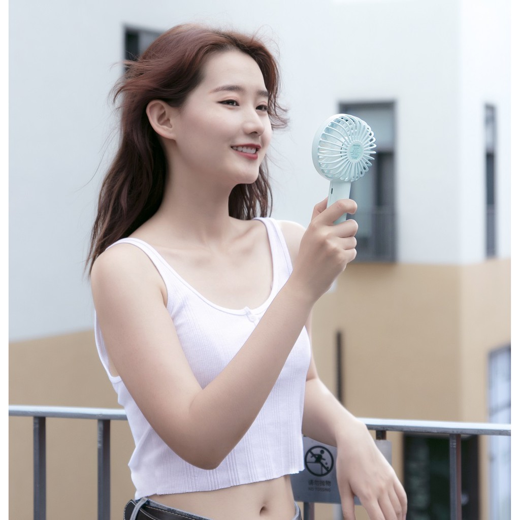 Quạt mini cầm tay Yoobao F3S pin sạc 3000mAh Tặng kèm đế để bàn