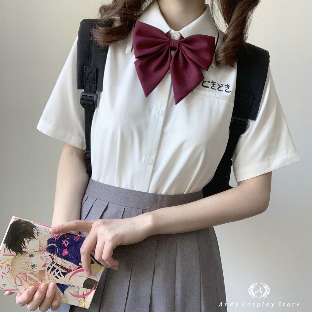 [CÓ SẴN] Áo blouse/ sơ mi chữ nhật Nhan Mộc Khê JK