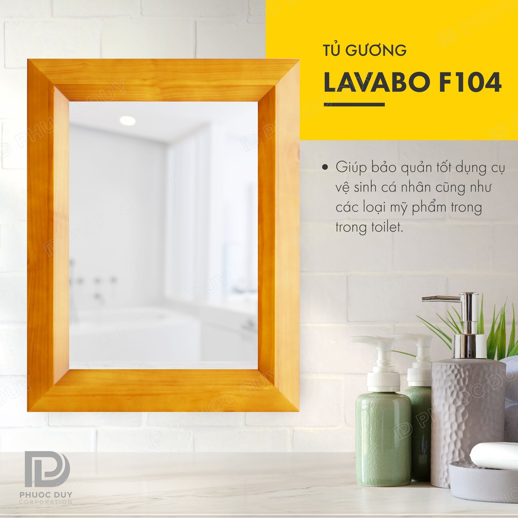 Tủ gương phòng tắm treo tường đa năng - Tủ gương Lavabo F104