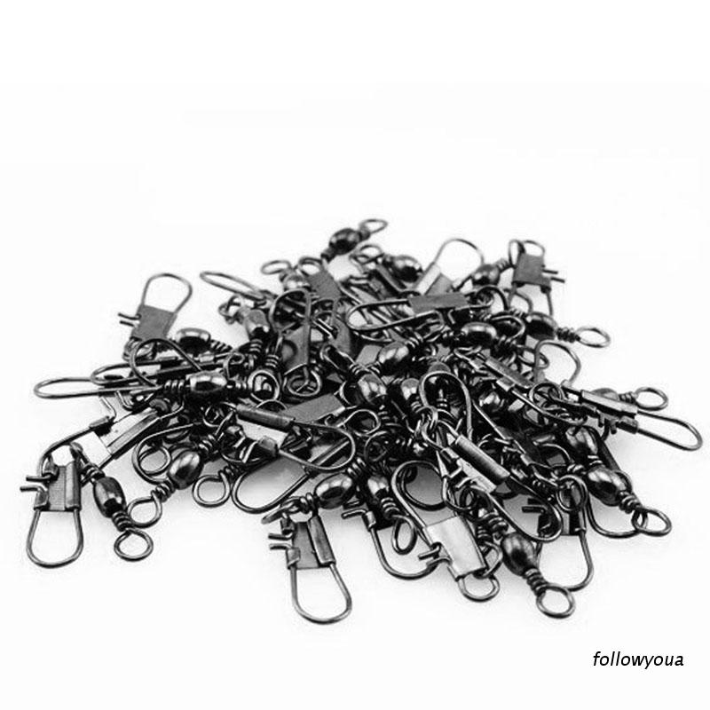 Set 50 khớp nối mồi câu cá bằng thép không gỉ