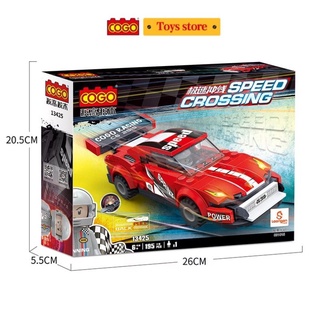 COGO Ô tô đồ chơi khối xây dựng 173 cái BMW mini/Ferrari Mẫu xe